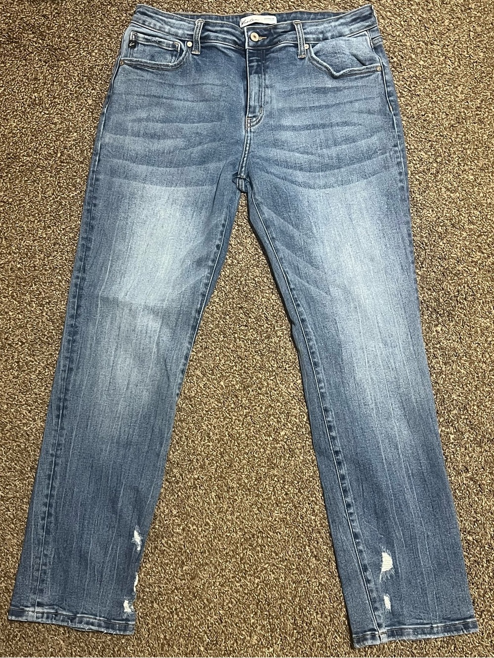 KanCan Blue Straight-Leg Jeans